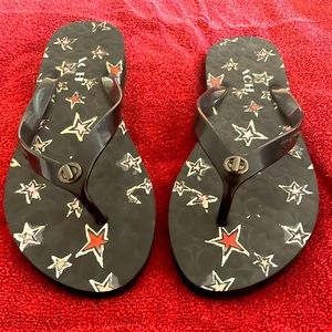 Black Coach flip flops. Gently worn. Great condition. Size 9B.